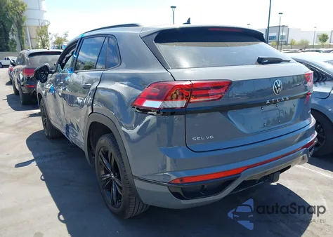 2023 Volkswagen Atlas Cross Sport 3.6L V6 Sel/3.6L V6 Sel R-Line Black z USA, uszkodzony, nr VIN 1V2SE2CA7PC211892